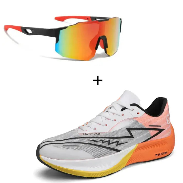 TΓͺnis de Corrida Carbon Run + Γculos de Sol VELOZX