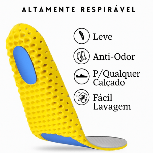 palmilha para quem sente dores ao caminhar