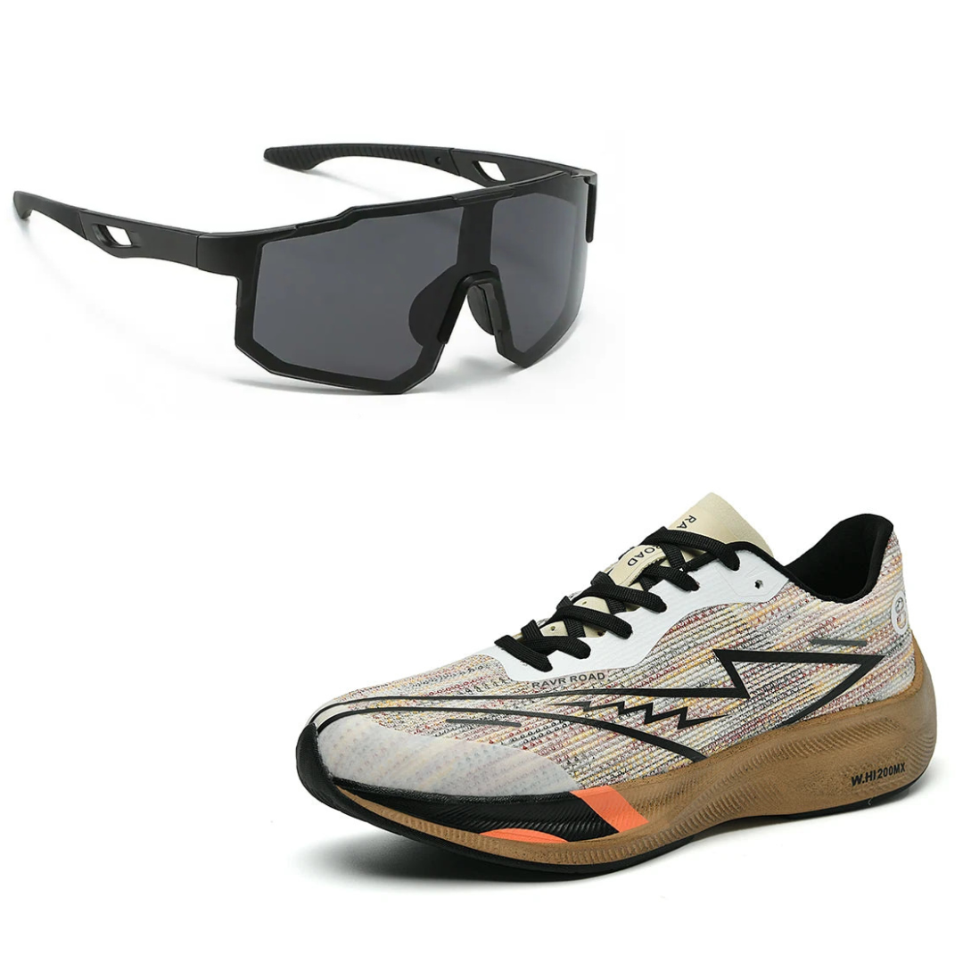 Tênis de Corrida Carbon Run + Óculos Esportivo UV de Brinde