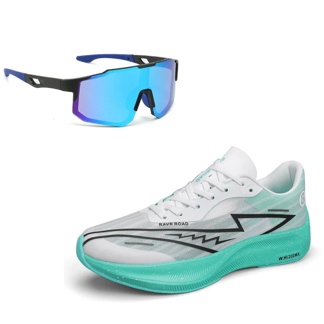 Tênis de Corrida Carbon Run + Óculos Esportivo UV de Brinde