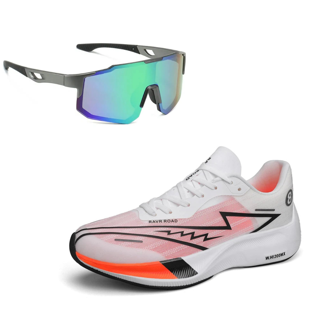 Tênis de Corrida Carbon Run + Óculos Esportivo UV de Brinde