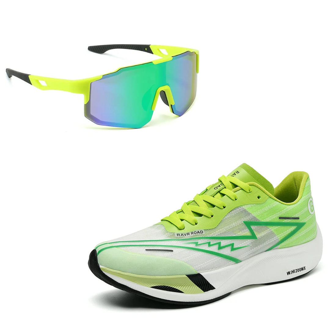 Tênis de Corrida Carbon Run + Óculos Esportivo UV de Brinde