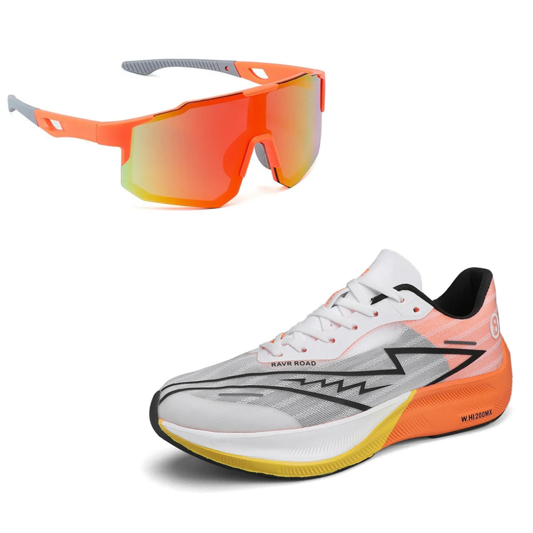 Tênis de Corrida Carbon Run + Óculos Esportivo UV de Brinde
