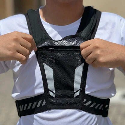 Colete Mãos Livres de Hidratação para Corrida com Compartimentos Integrados