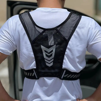 Colete Mãos Livres de Hidratação para Corrida com Compartimentos Integrados