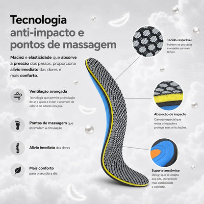 Palmilha Esportiva OrtoSpeed Ortopédica