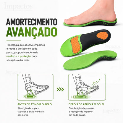 Palmilha Ortopédica AirFlex™ Esportiva