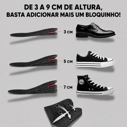 Palmilha para aumento de altura
