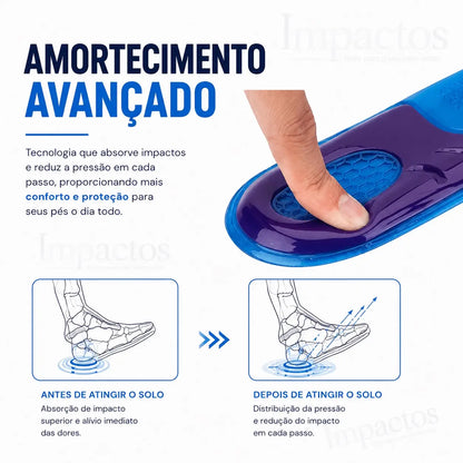 Palmilha Ortopédica UltraStep™ Gel Premium