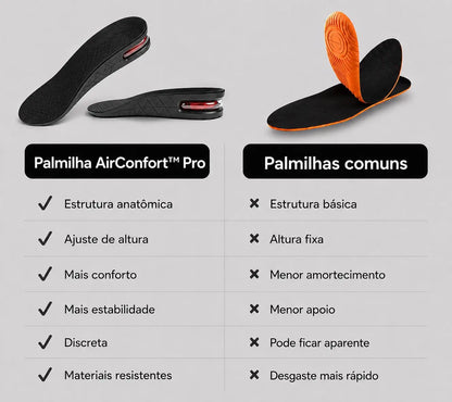 Palmilha para aumento de altura