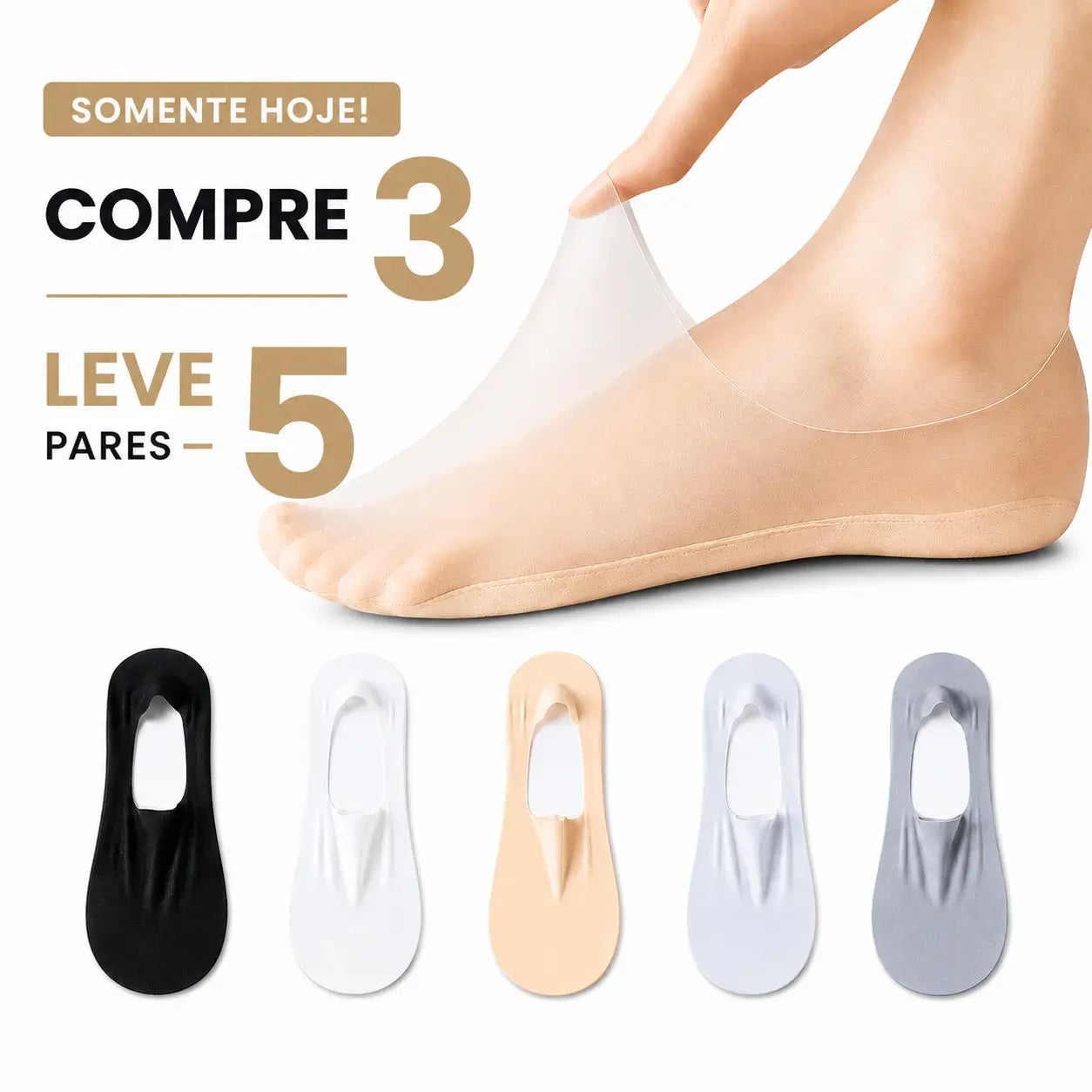 Meias Ortopédicas Invisíveis 
