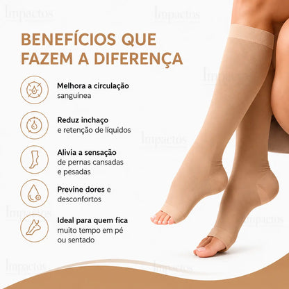 Meia de Compressão 3/4 Anatômica