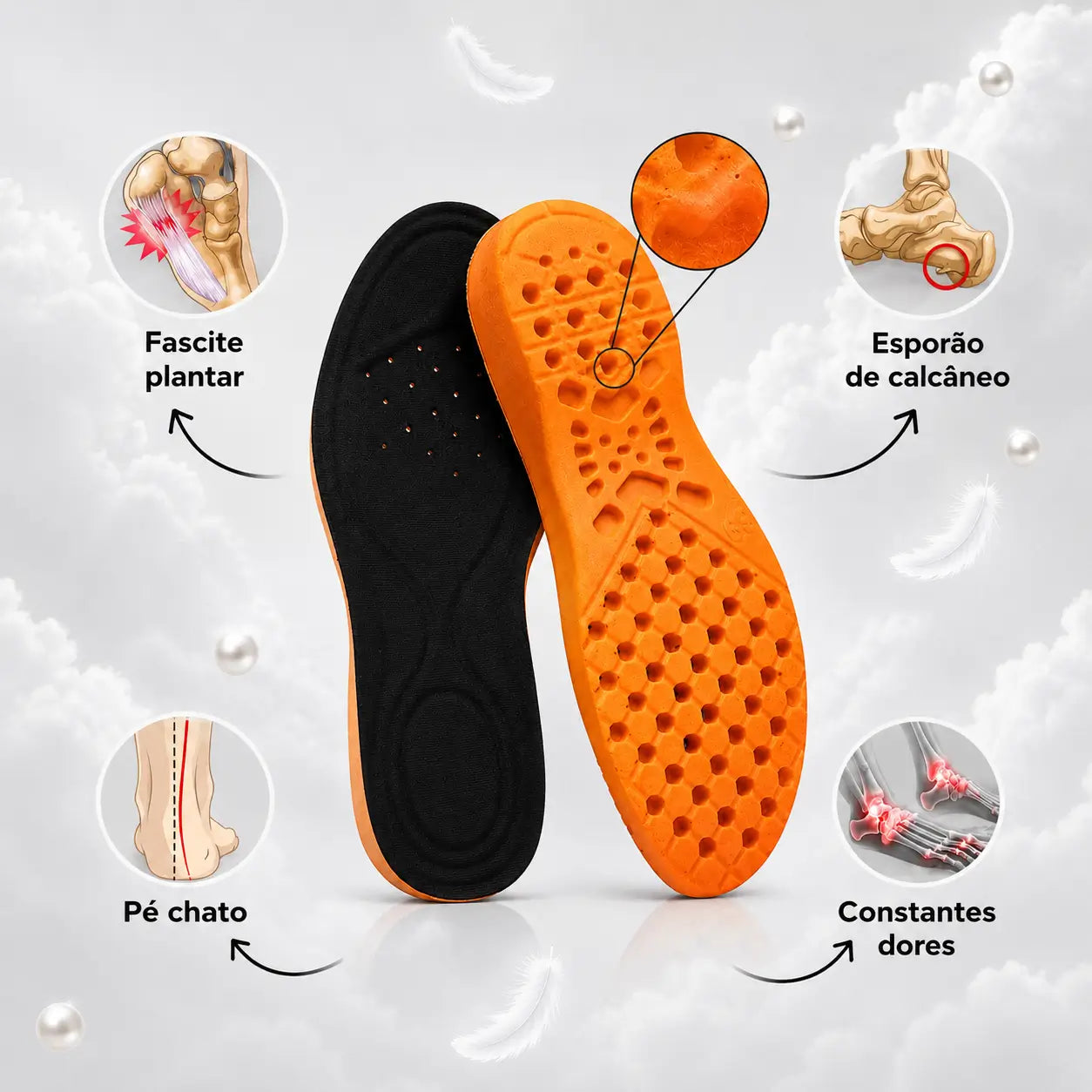 Palmilha Ortopédica facite plantar